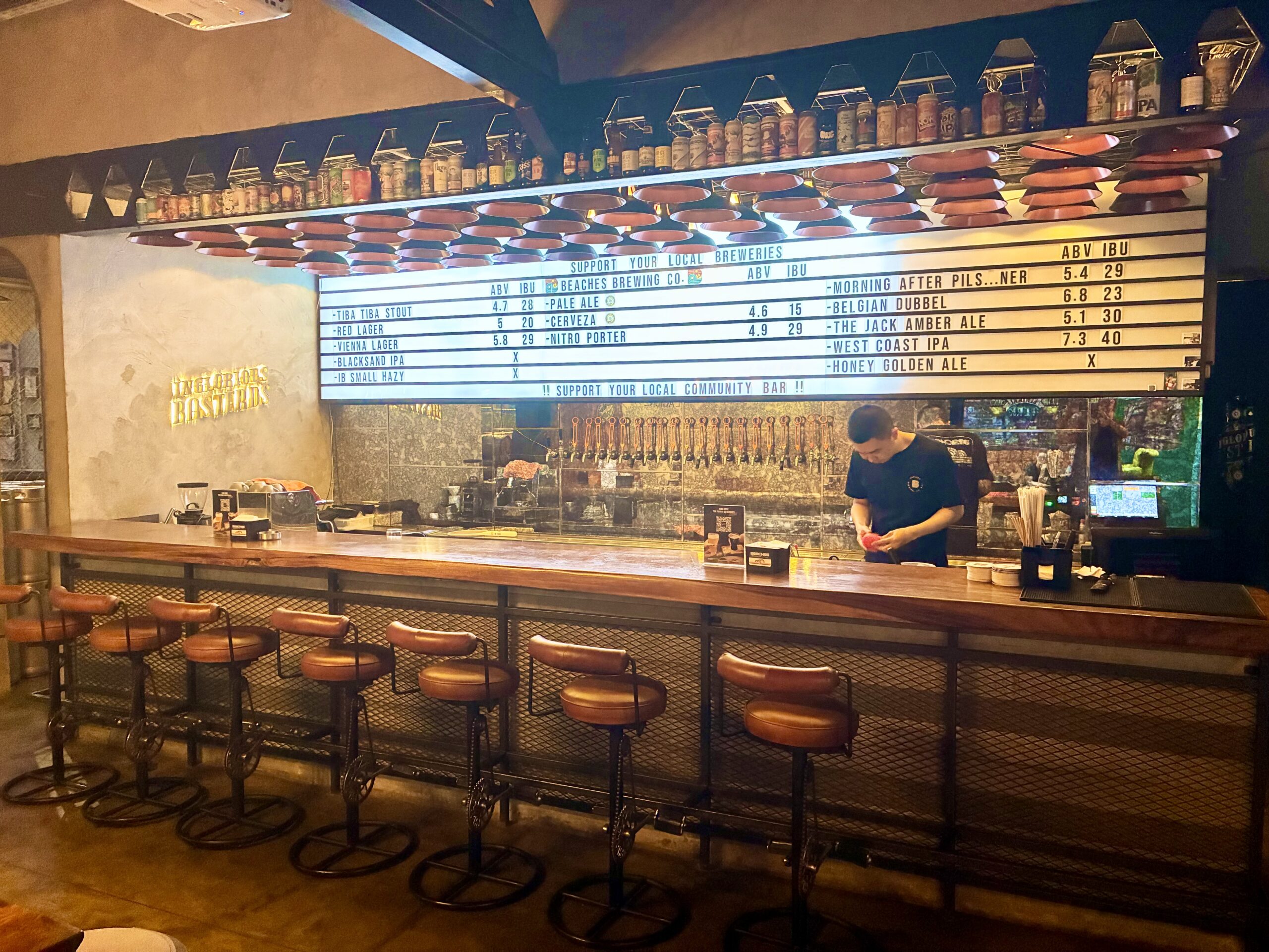 Craftbeer bei Inglourious Basterds in Jakarta auf Java