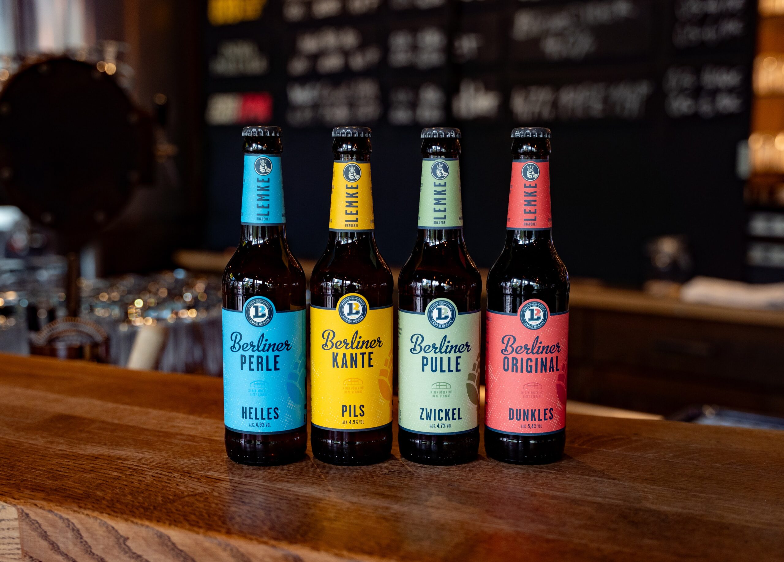 Neue Klassiker-Linie der Brauerei Lemke Berlin mit Berliner Perle, Berliner Kante und Berliner Pulle